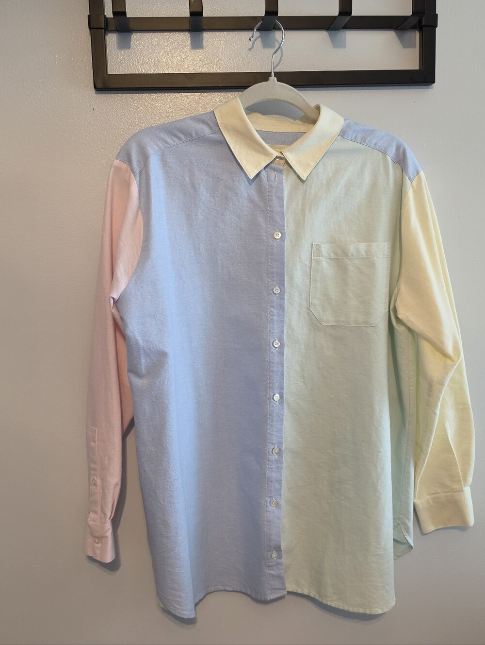 Sezane Max Shirt Pastel Colors Size 36/4
